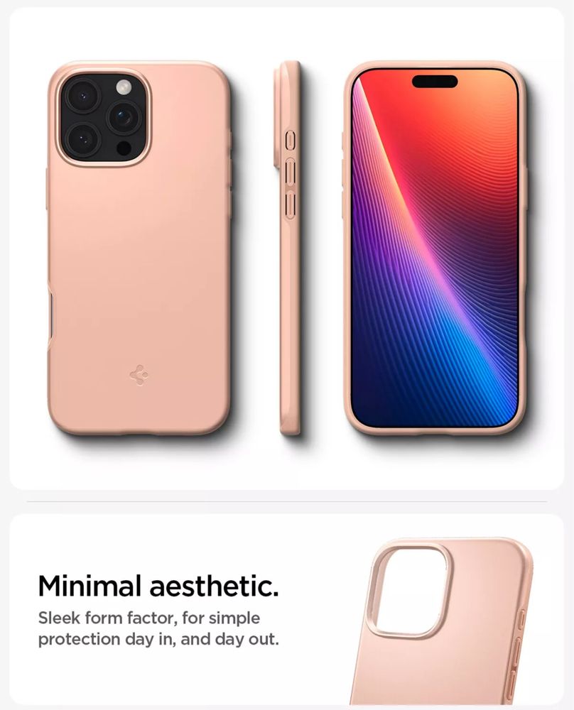 Чохол Spigen THIN FIT MagFit for iPhone 16 Pro Max 6.9" ROSE Titanium
