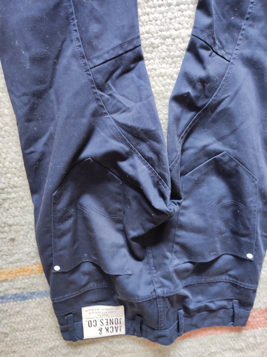Granatowe spodnie 82cm nowe