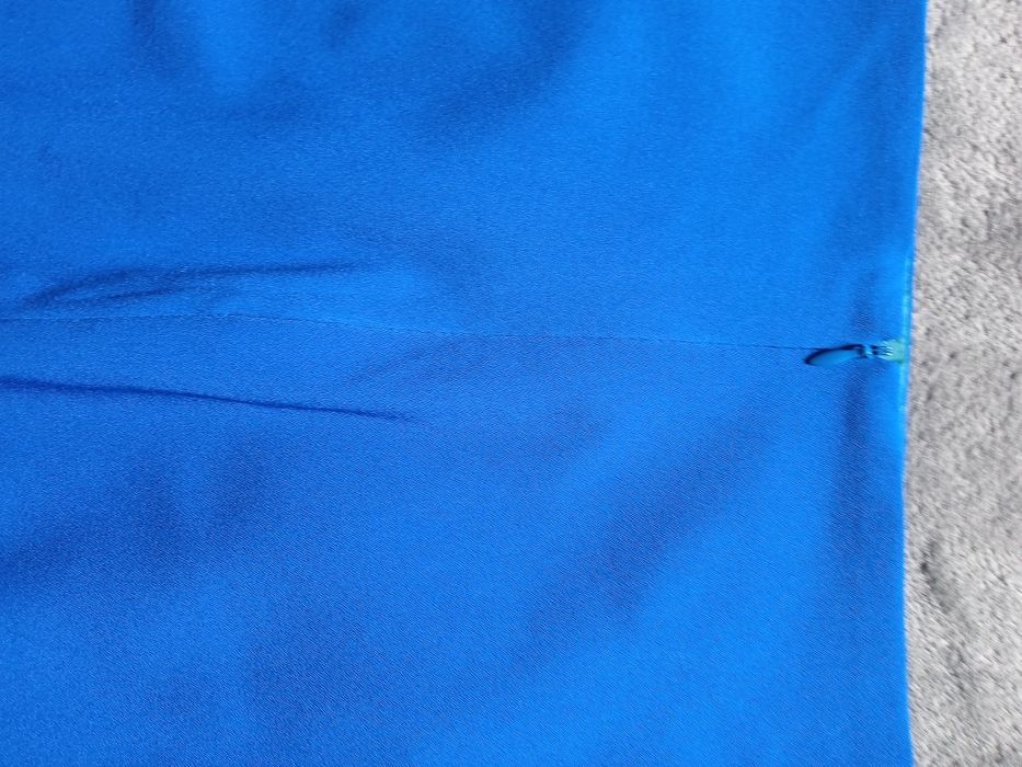 Hand made szafirowa spódnica