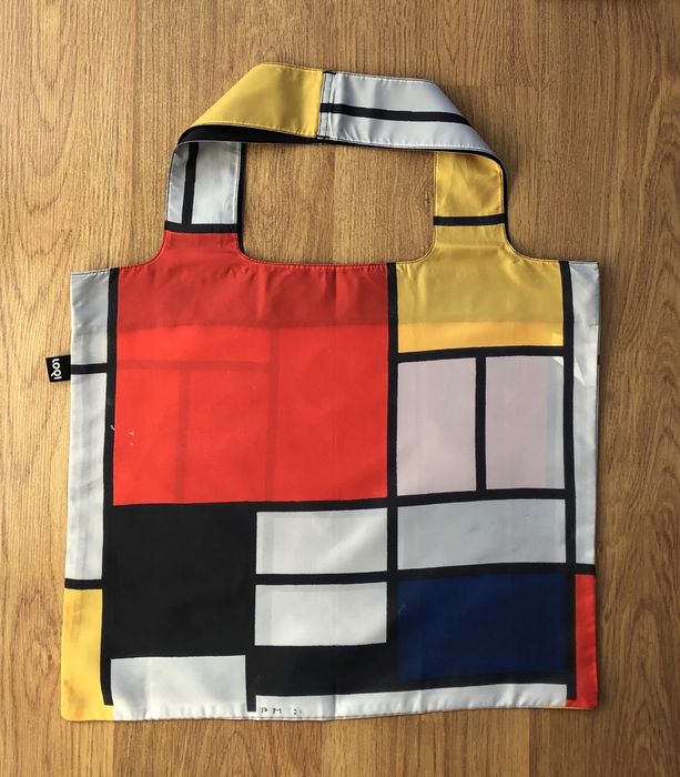 Torba siatka Loqi Museum Piet Mondrian abstrakcja