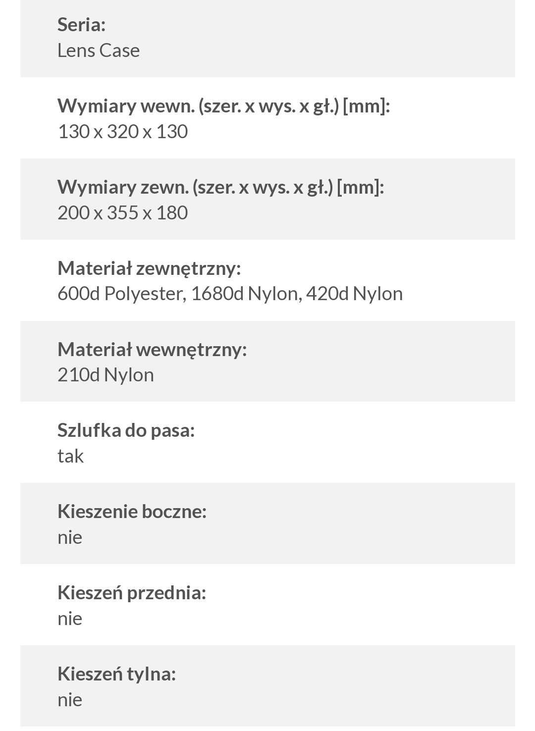 Pokrowiec na obiektyw Lowepro