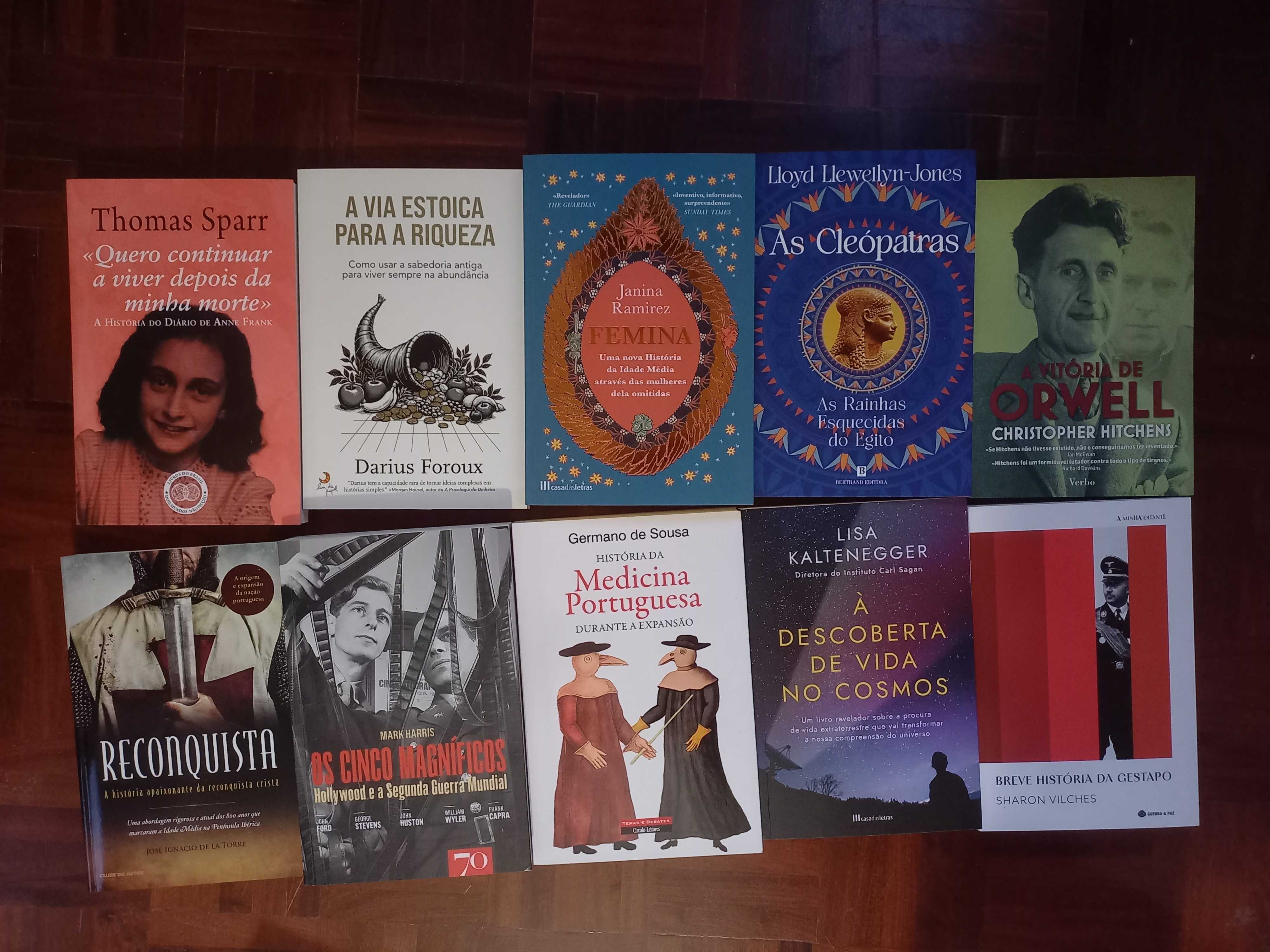 Lote de 80 livros (não ficção)