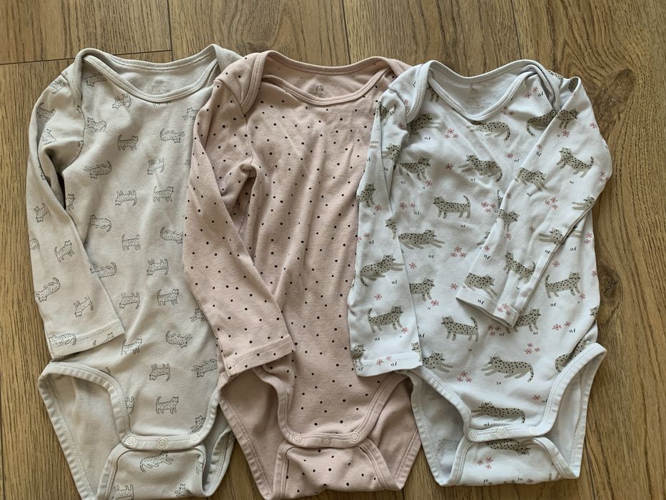Trzy bodziaki H&M r.92-98