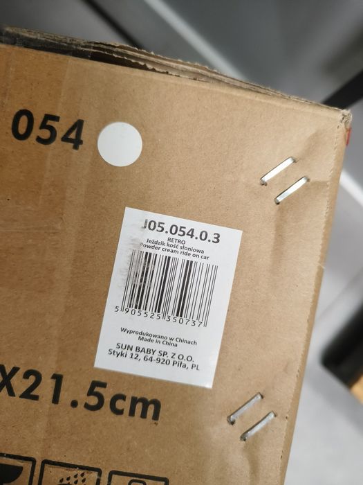 Jeździk dla dzieci Retro wyścigowy chodzik ecru, Sun Baby Mortiz