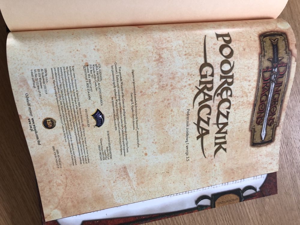 Dungeons and Dragons D&D 3.5 Podrecznik gracza