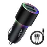 Joyroom samochodowa ładowarka 2 x Usb z podświetleniem 24w + kabel zas