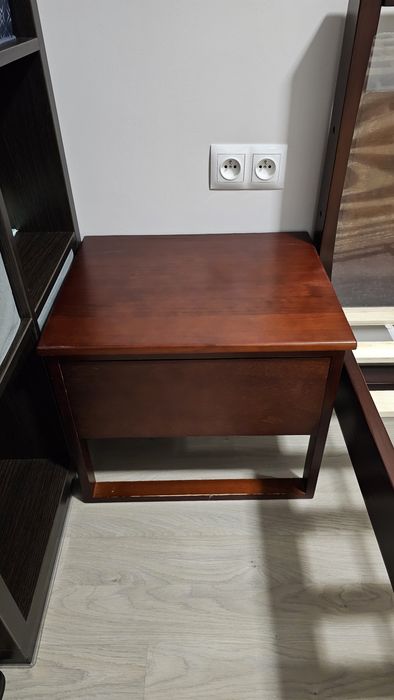 Szafka nocna Gulia z szufladą drewno ciemne