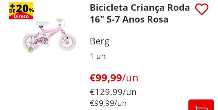 Bicicleta berg unicórnio
