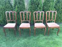 Krzesła 4szt Ludwik Shabby Chic prowansja