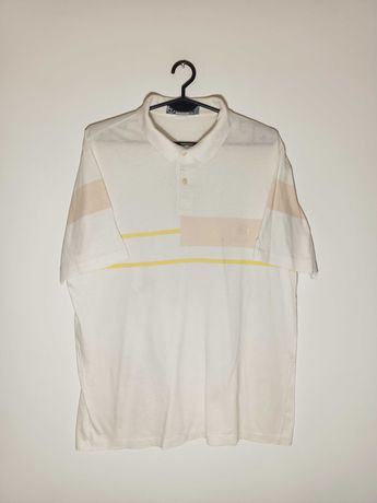 Białe Polo Sergio Tachini koszula T-shirt tee Vintage