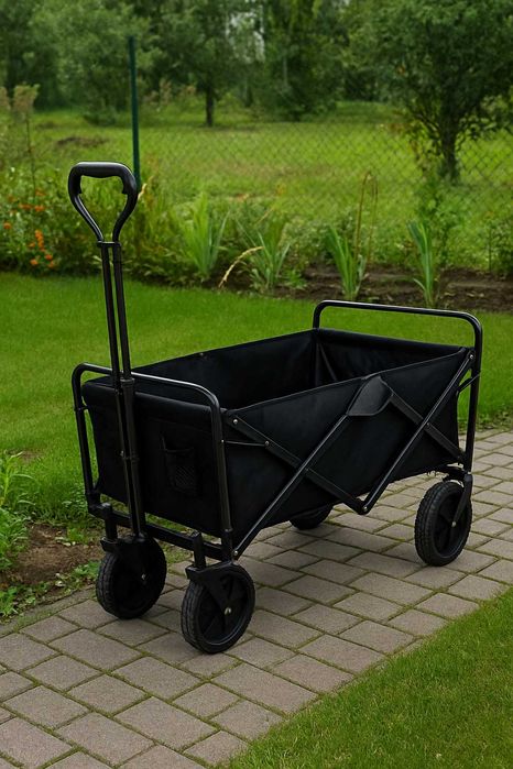 Składany wózek transportowy ogrodowy plażowy działkowy 100kg