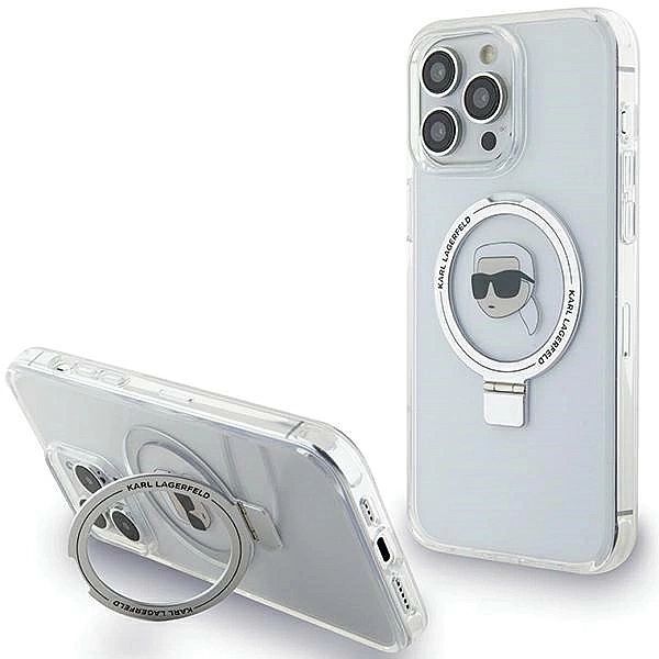 Etui Karl Lagerfeld Ring Stand Karl Head MagSafe do iPhone 15 Pro Max