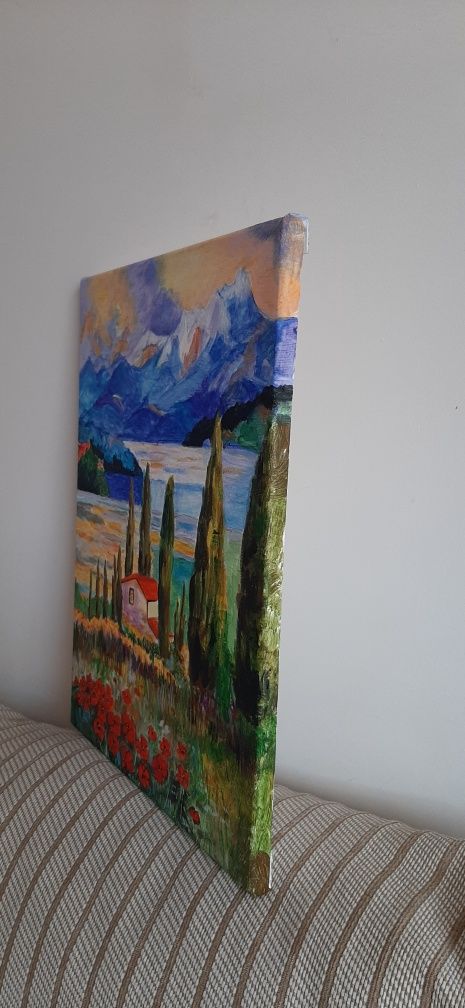 Cyprysy obraz 30x40