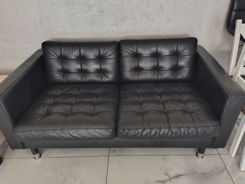 IKEA LANDSKRONA sofa kanapa 2 osobowa skóra 2 szt