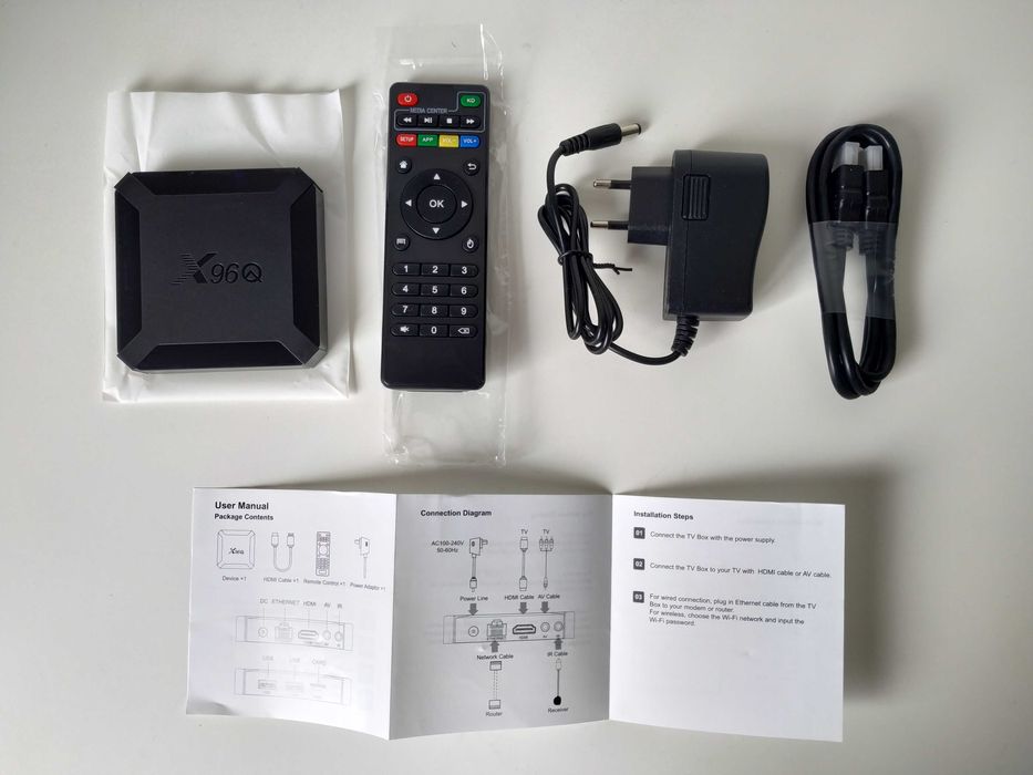 TV Box Android 10 | 4K | 1+8G (2+16G) | (IR) | X96Q