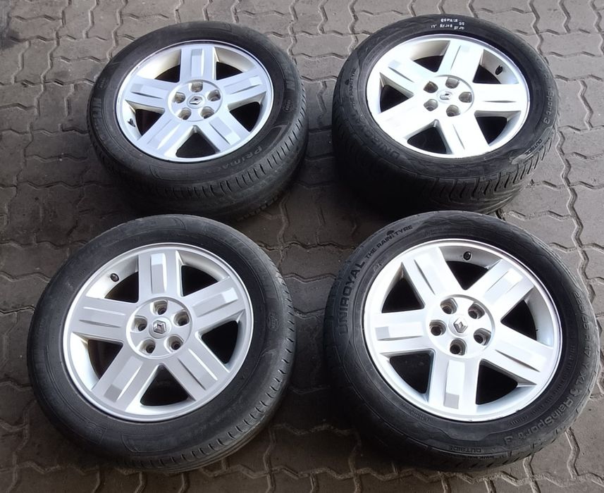 JANTES RENAULT R17 COM PNEUS 225/55 FURAÇÃO 5X108 ET50