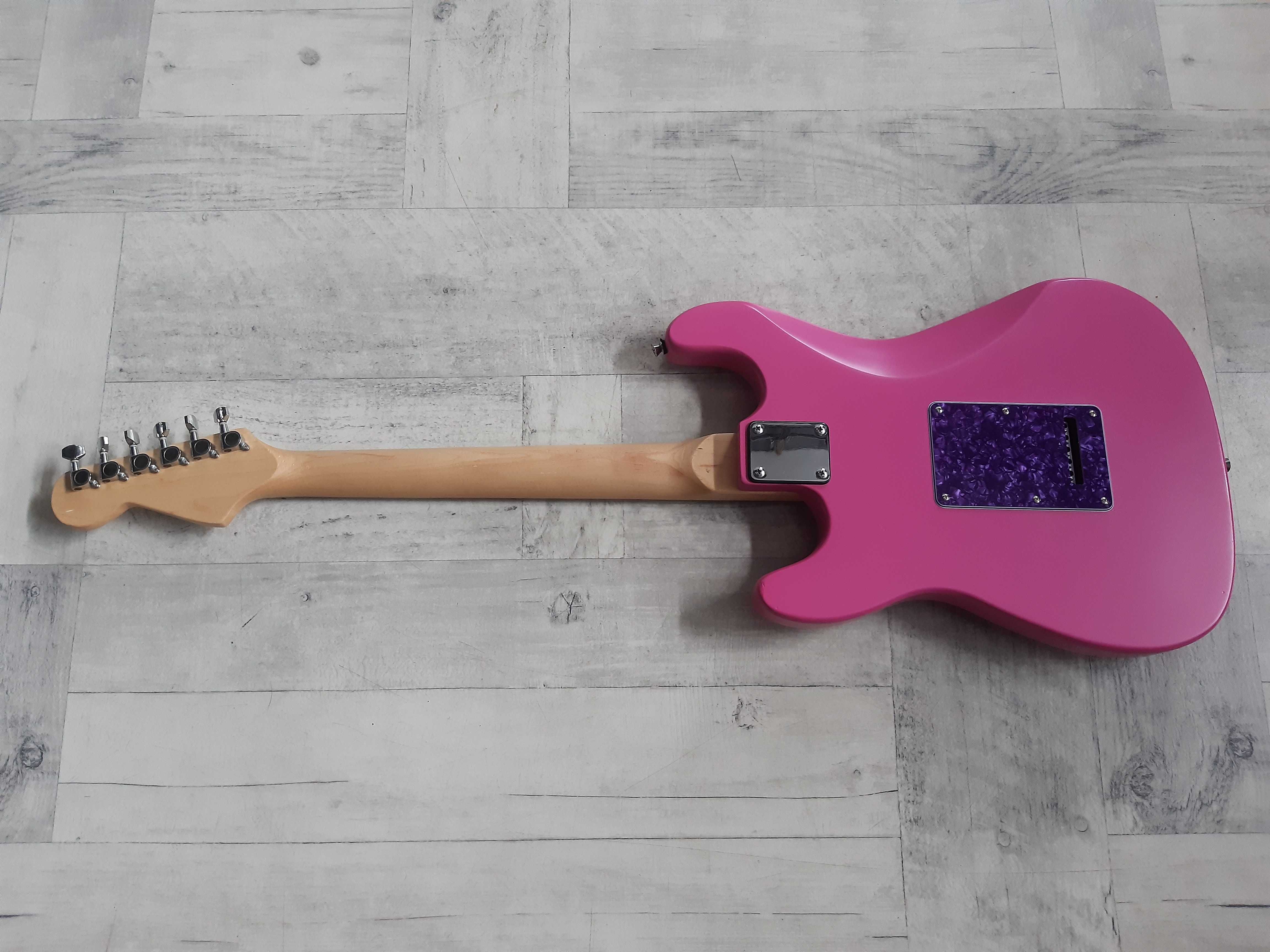 Piękna Gitara Stratocaster Pink Purple-HSS- wysyłka Gratis lub zamiana