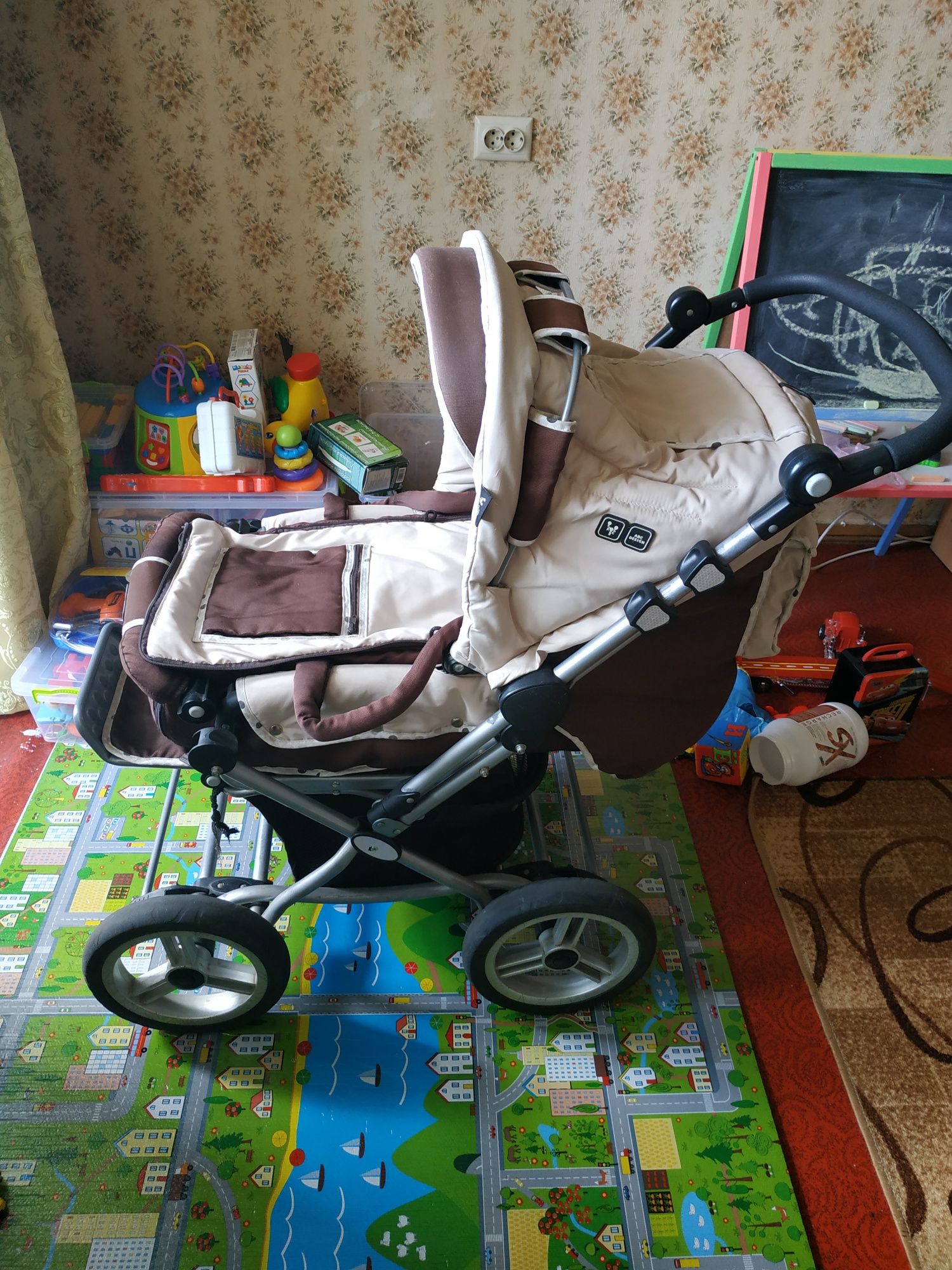 Дитяча коляска Abs design 2в1 (універсальна), з сумкой-переноскою.