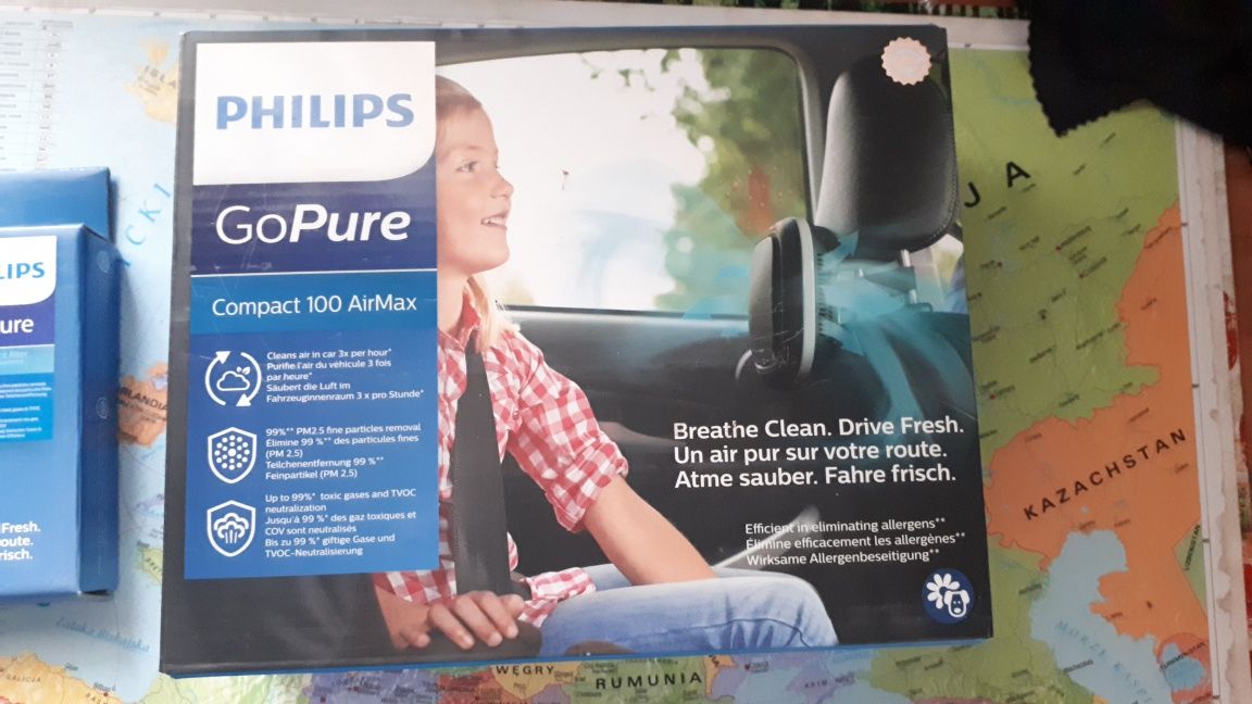 Philips go pure gopure oczyszczacz powietrza plus filtr nowy