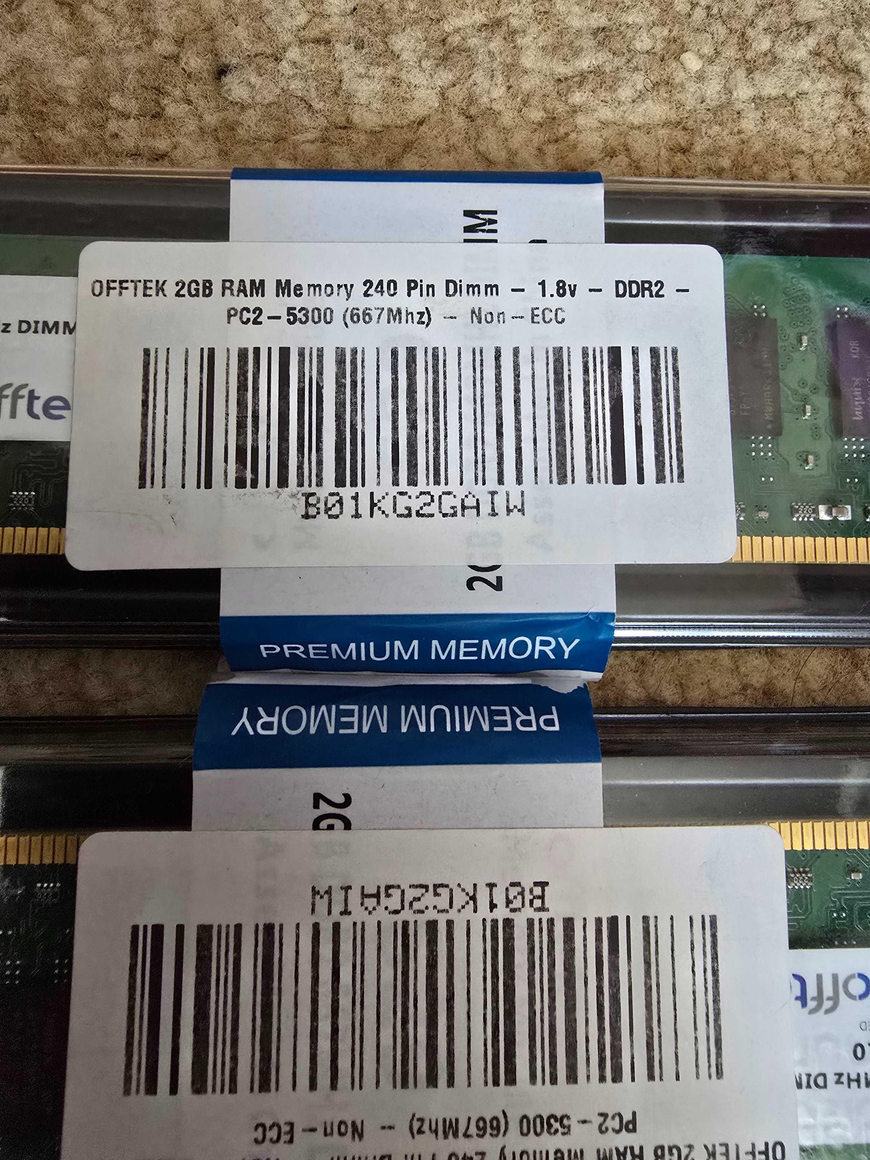 Pamieci 2x 2gb Ddr2 Pc2-5301