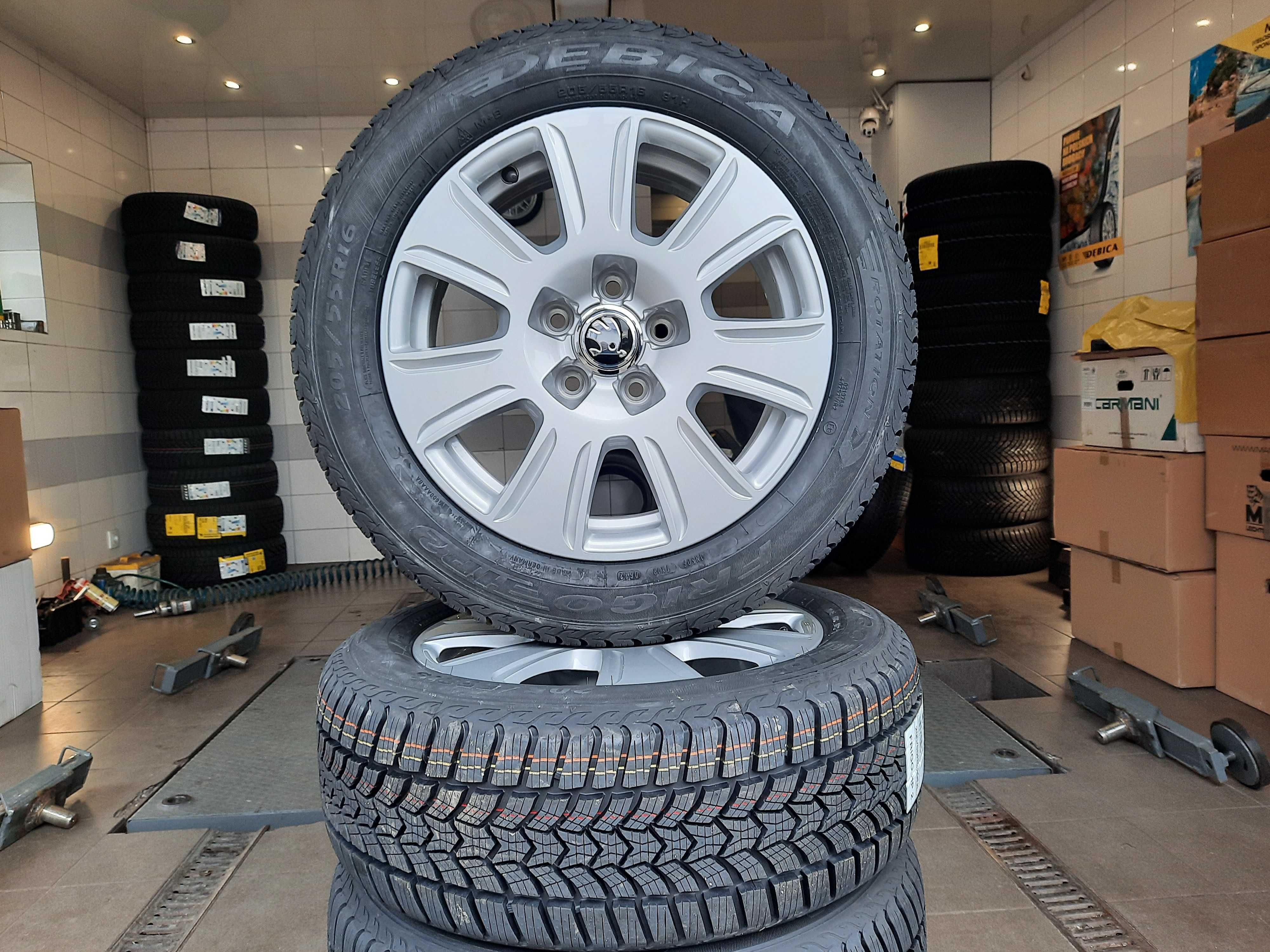 Koła zimowe NOWE SKODA 16 5x112 OCTAVIA SUPERB 205/55 R16