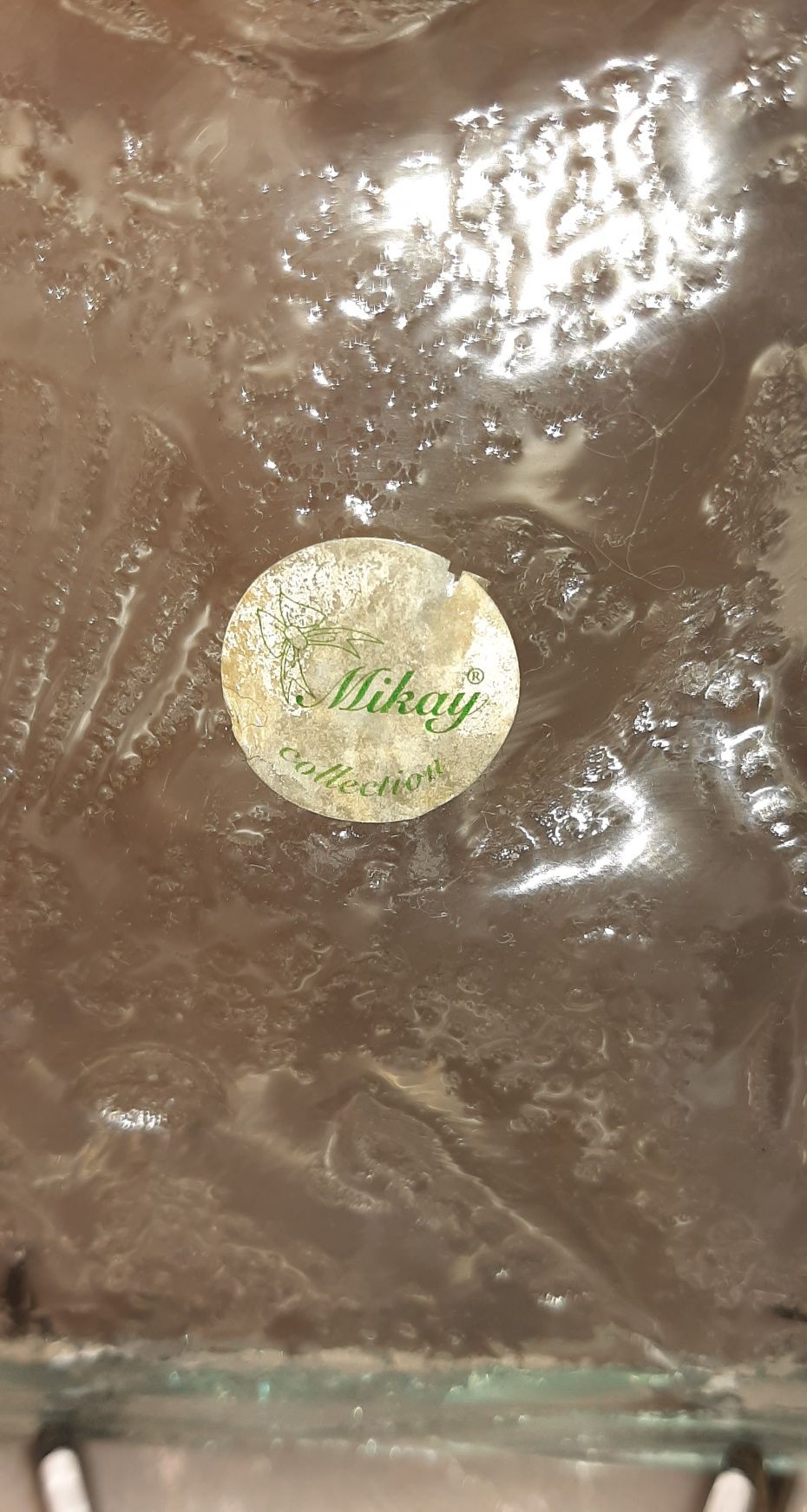 Kwadratowy talerz szkło Mikay Collection glass