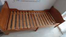 Łóżko drewniane IKEA regulowane do materaca 80x200