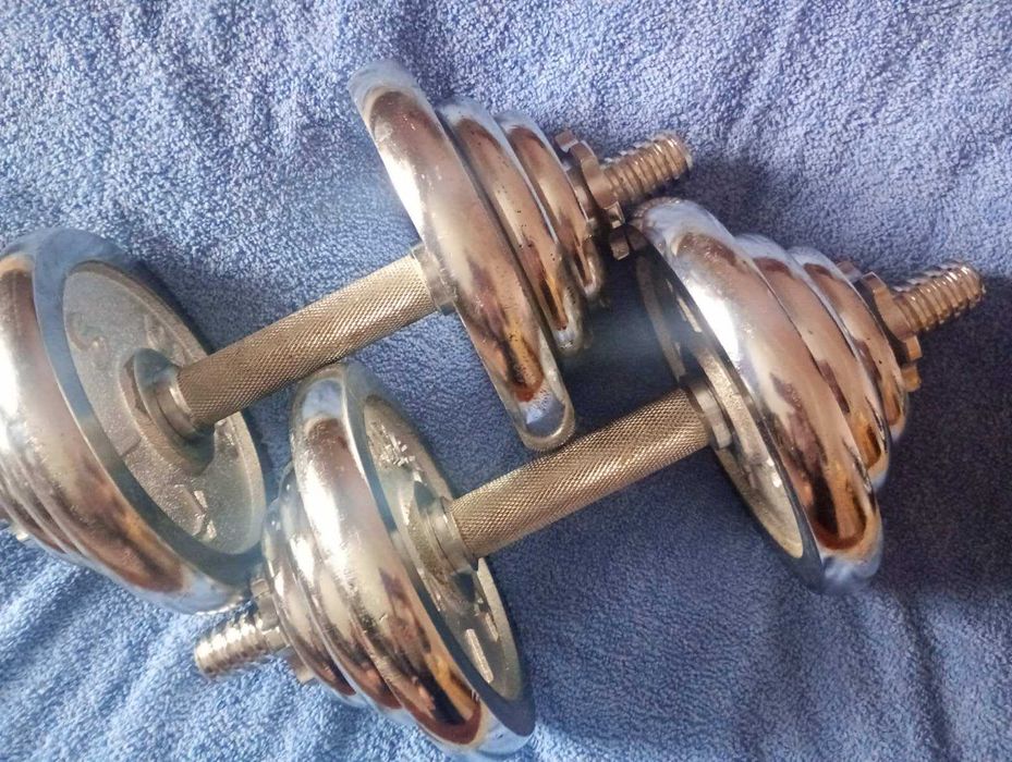Гантели 20 кг хромированные, разборные, срочно