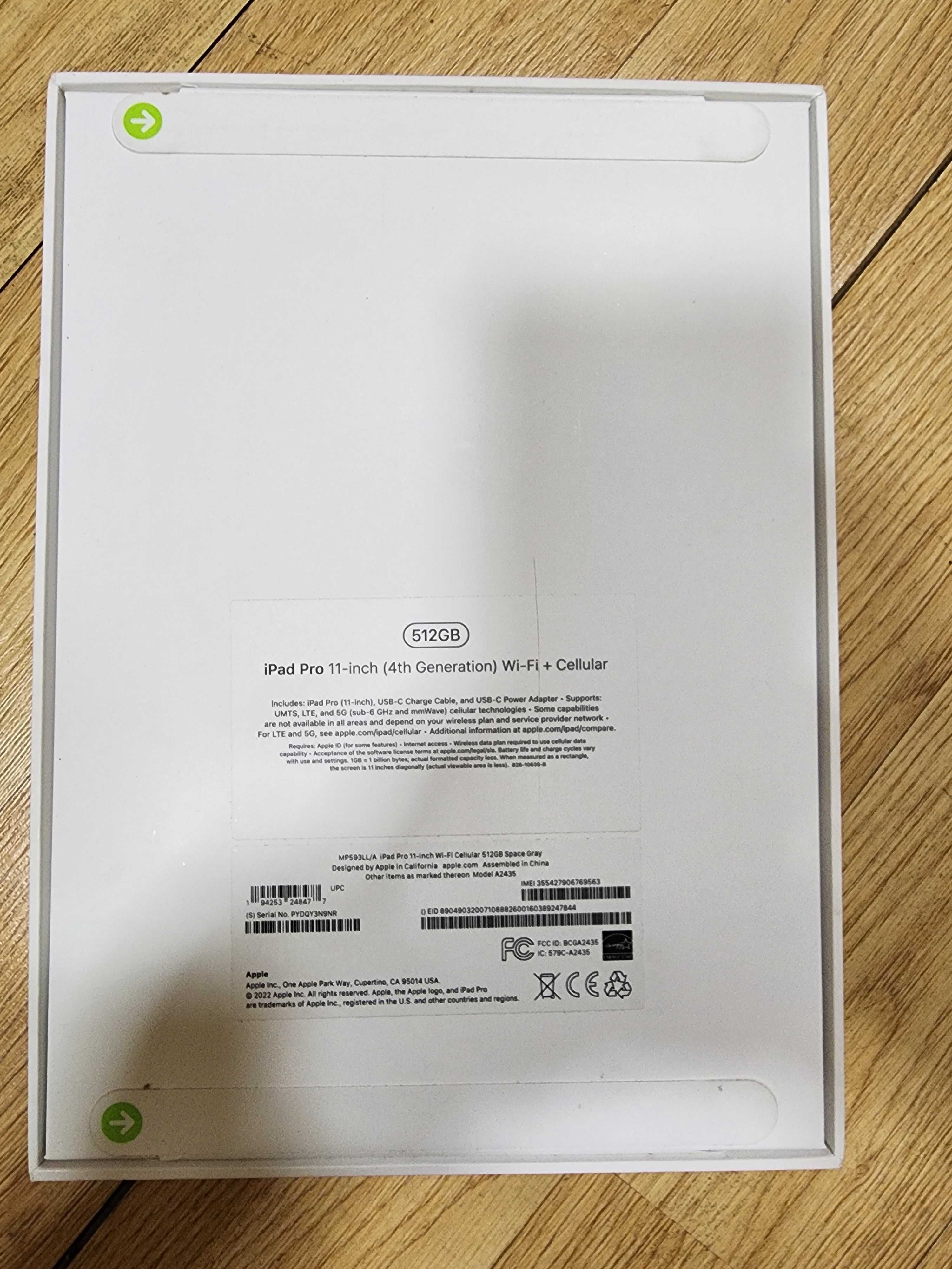 Планшет Apple iPad Pro 11 M2 2022 Wi-Fi + Cellular 512GB (MDM)