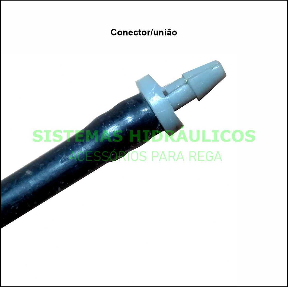 Conjunto estaca + microjet e conetor nas extremidades