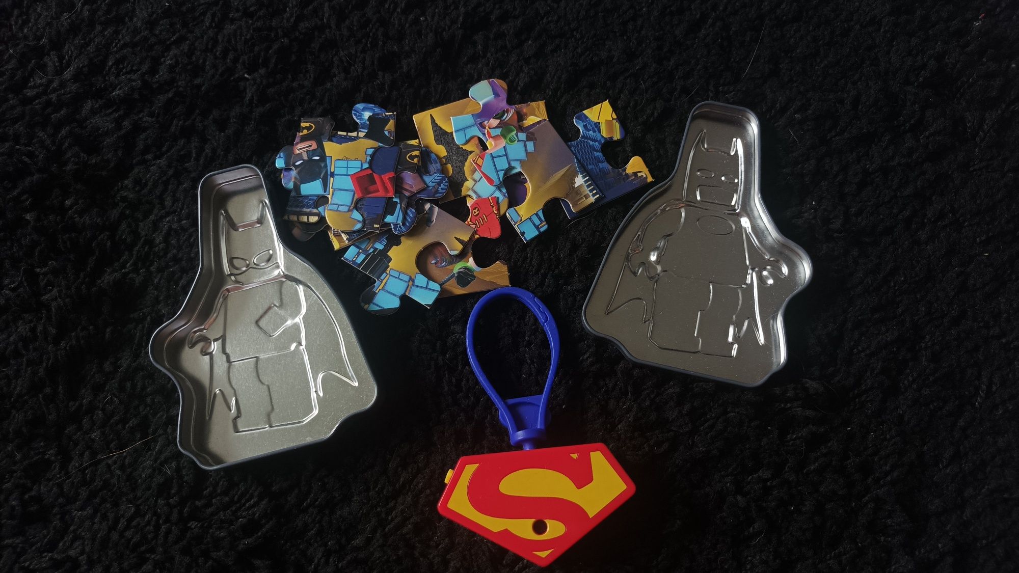 Batman Puzzle + projektor supermen z McDonald's