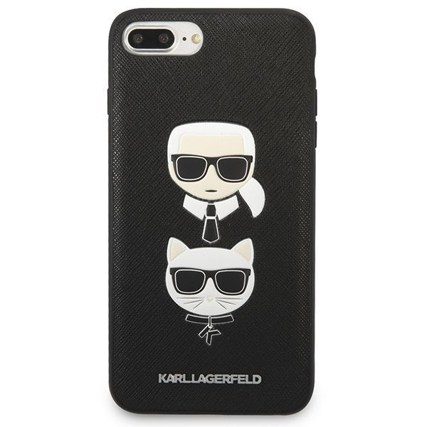 Pokrowiec na iPhone 7 Plus / 8 Plus Karl Lagerfeld Saffiano Black