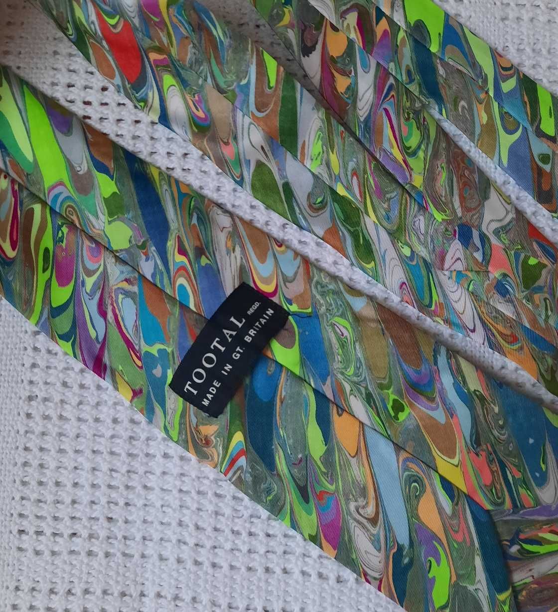 Tootal angielski nowy kolorowy super krawat Uniseks cienki