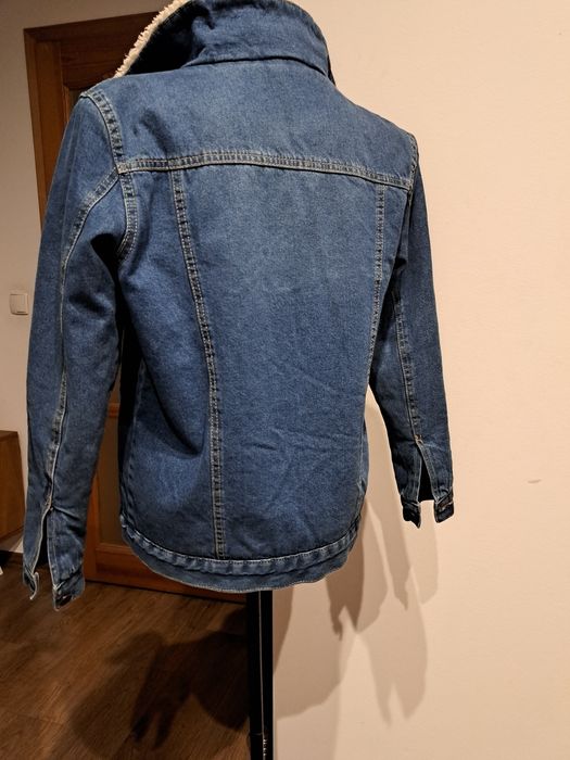 Kurtka dżinsowa damska zimowa z futerkiem * r S *
