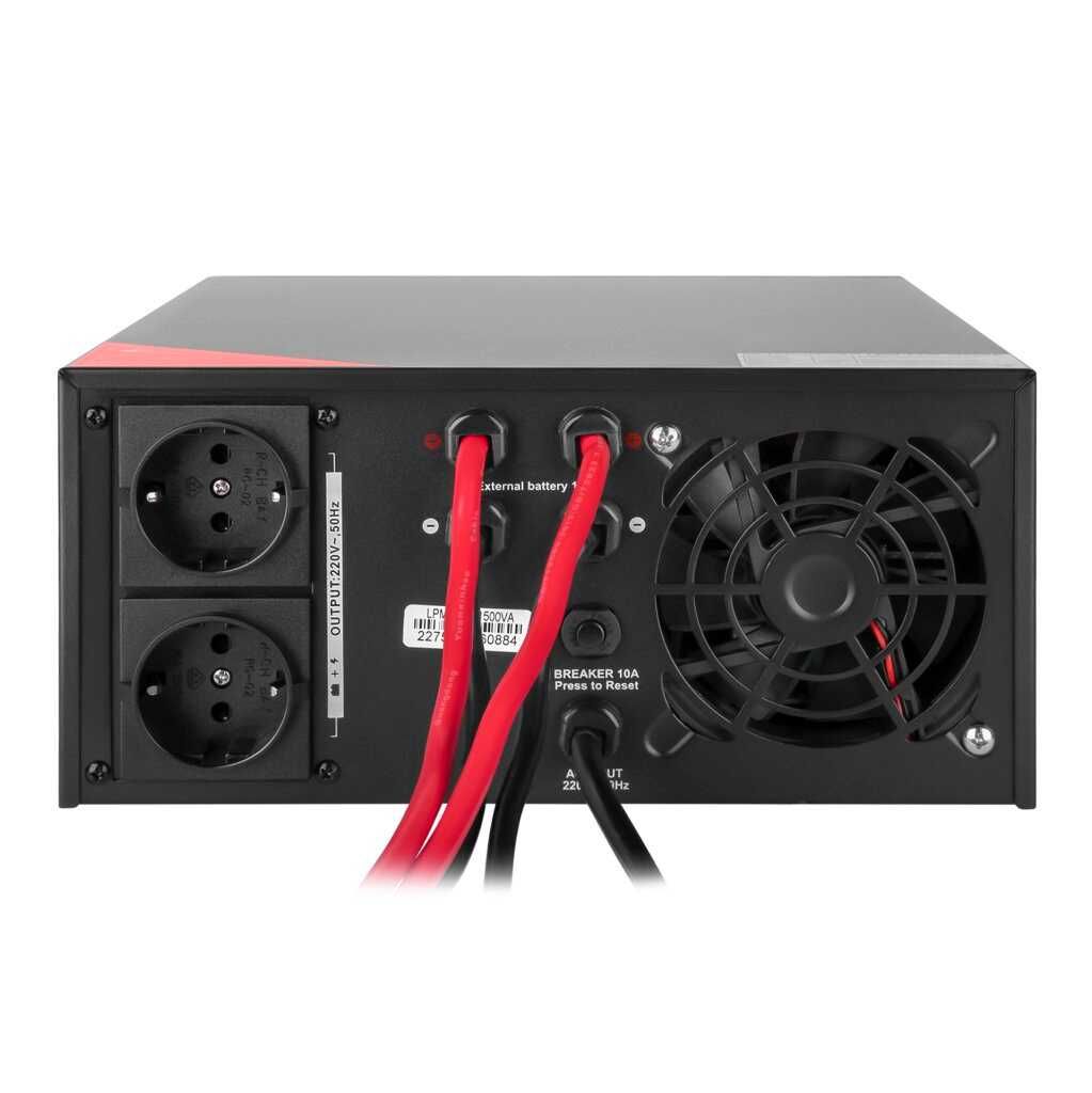 ДБЖ з правильною синусоїдою 12V LPM-PSW-1500VA Black+ Акція ПОДАРУНОК
