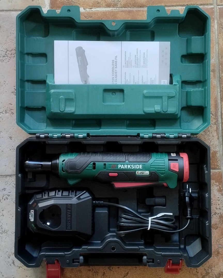 Roquete Parkside com bateria e carregador 12v novo