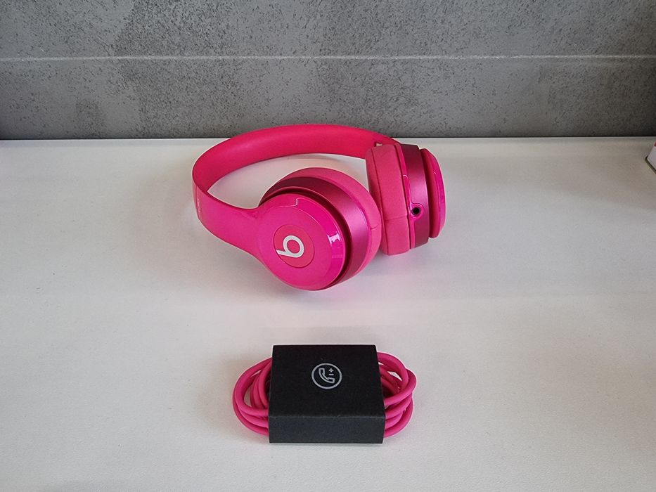 Beats Solo 2 Pink Różowe słuchawki przewodowe by Dr Dre Apple