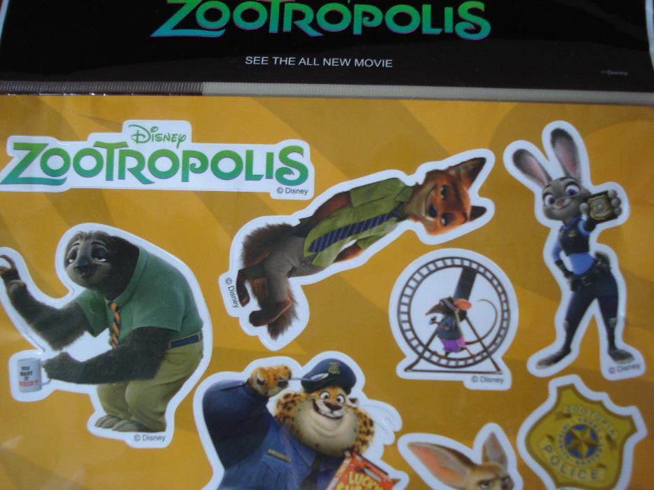 Disney Zootropolis-Autocolantes