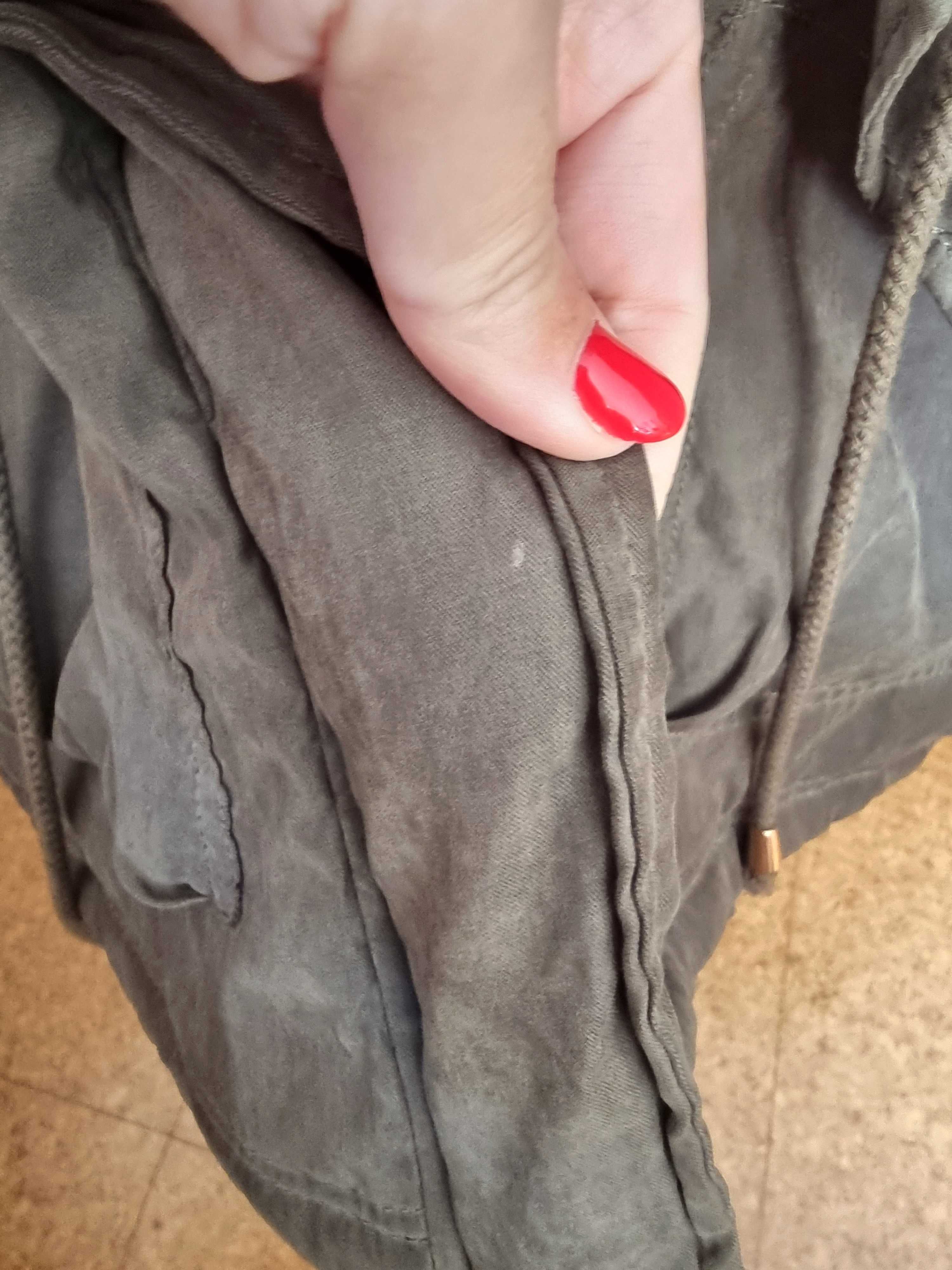 Blusão verde musgo/ verde caqui/ acizentado Primark, tamanho 36