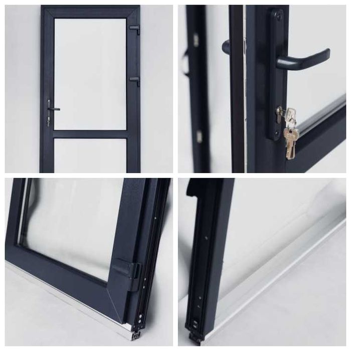 DRZWI PCV Sklepowe Antracyt i INNE - Duży wybór - Kurier - ZOBACZ