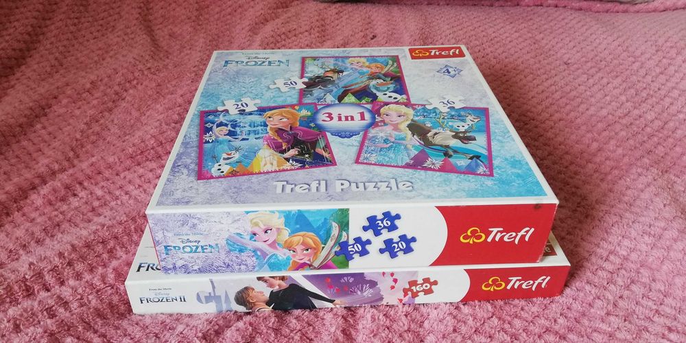 Puzzle Trefl 2 szt Kraina Lodu