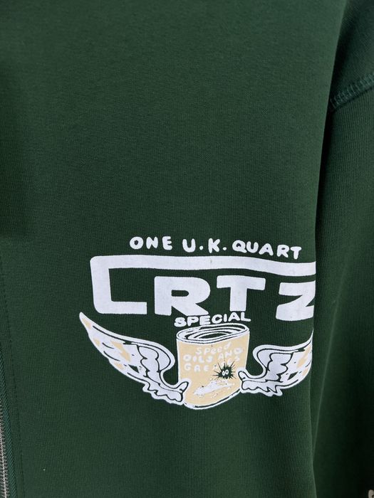 Зіп Худі CORTEIZ gasolina double zip hoodie green