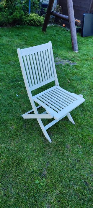 Krzesło ogrodowe drewniane składane