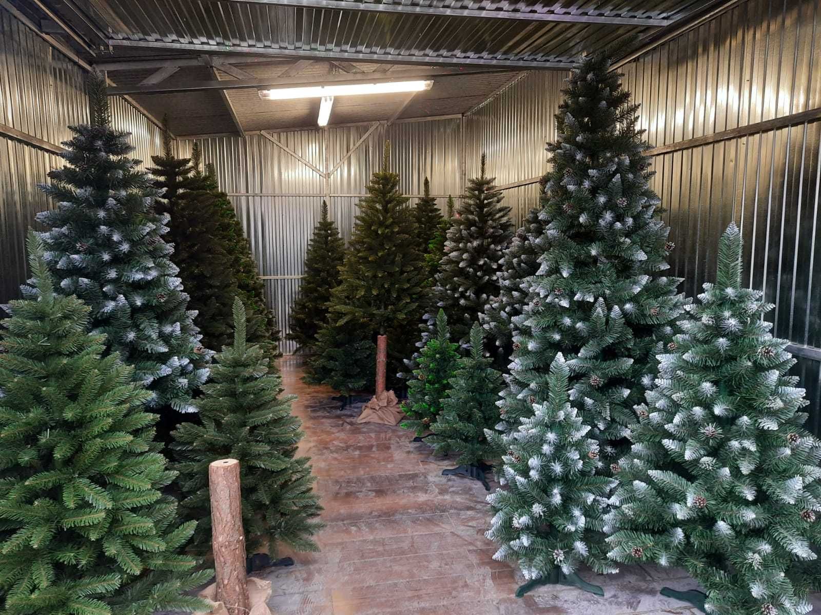 Choinka sztuczna Sosna Diamentowa Szyszka 160 cm gęsta-PRODUCENT