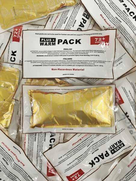 HEAT PACK 72H – 200 SZTUK ogrzewacz do transportu ROŚLIN I ZWIERZĄT