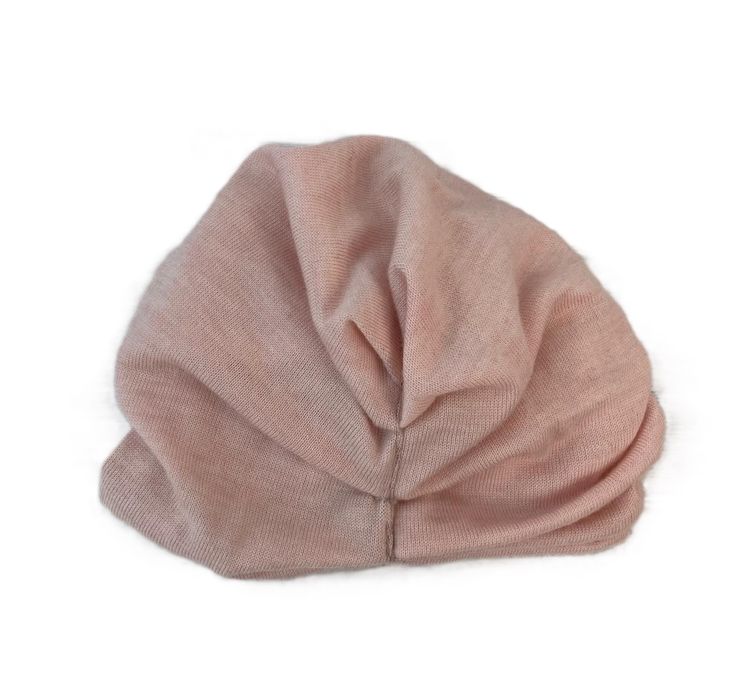 Czapka turban wełniana dwuwarstwowa 100% wełna merino wool