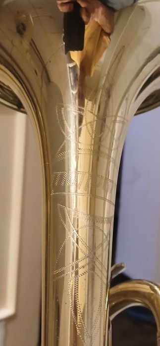 Stara mosiężna trąbka,, SWALLOW