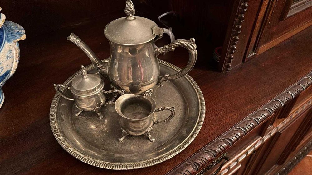 conjunto de cha em casquinha