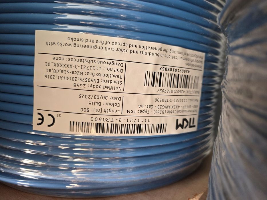 Skrętka TKM cat 6a - 500m