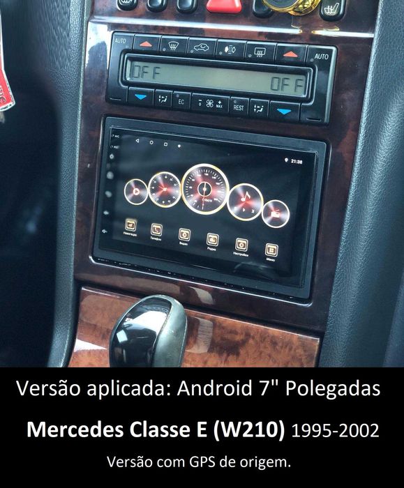 (NOVO) Rádio 2DIN 7" • MERCEDES • W163 W168 W208 W210 W414 • Android